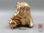Tiger - Gold Collection Animal Figurine - Leaves Design