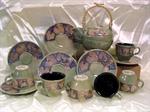 Coffee /  Tea Set, 1 Tea Pot, 6 Cups & 6 Saucers - Leaves