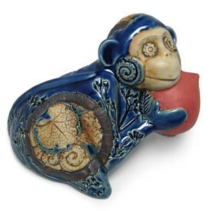 Animal Figurine - Monkey With Twigs Design