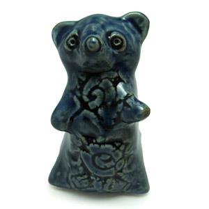 Animal Figurine - Bear With Floral Design